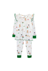 Baby Club Chic Christmas Doggie Set w/Ruffle