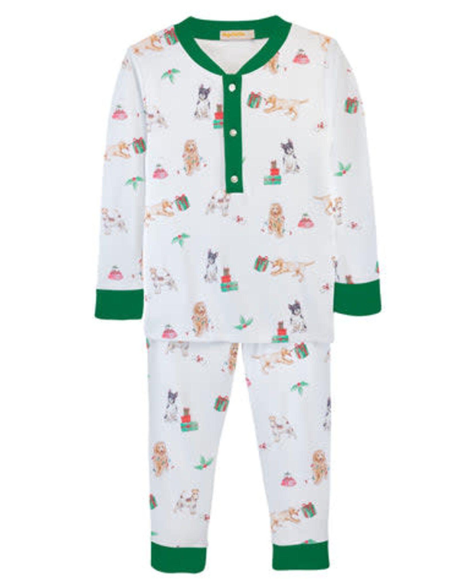 Baby Club Chic Christmas Doggie Kid Set Long Sleeve