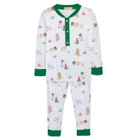 Baby Club Chic Christmas Doggie Kid Set Long Sleeve