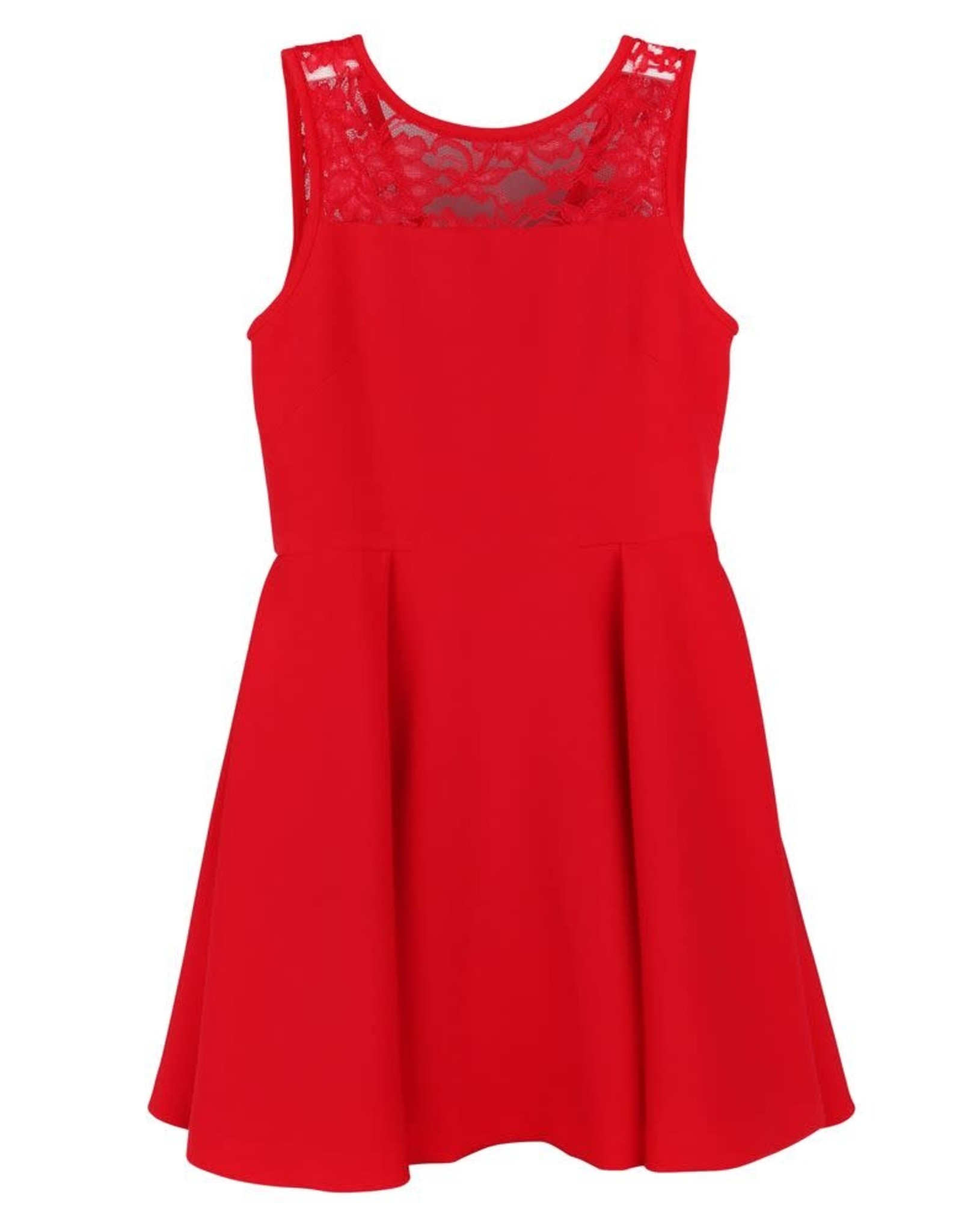 Casero Illusion Lace Holiday Dress