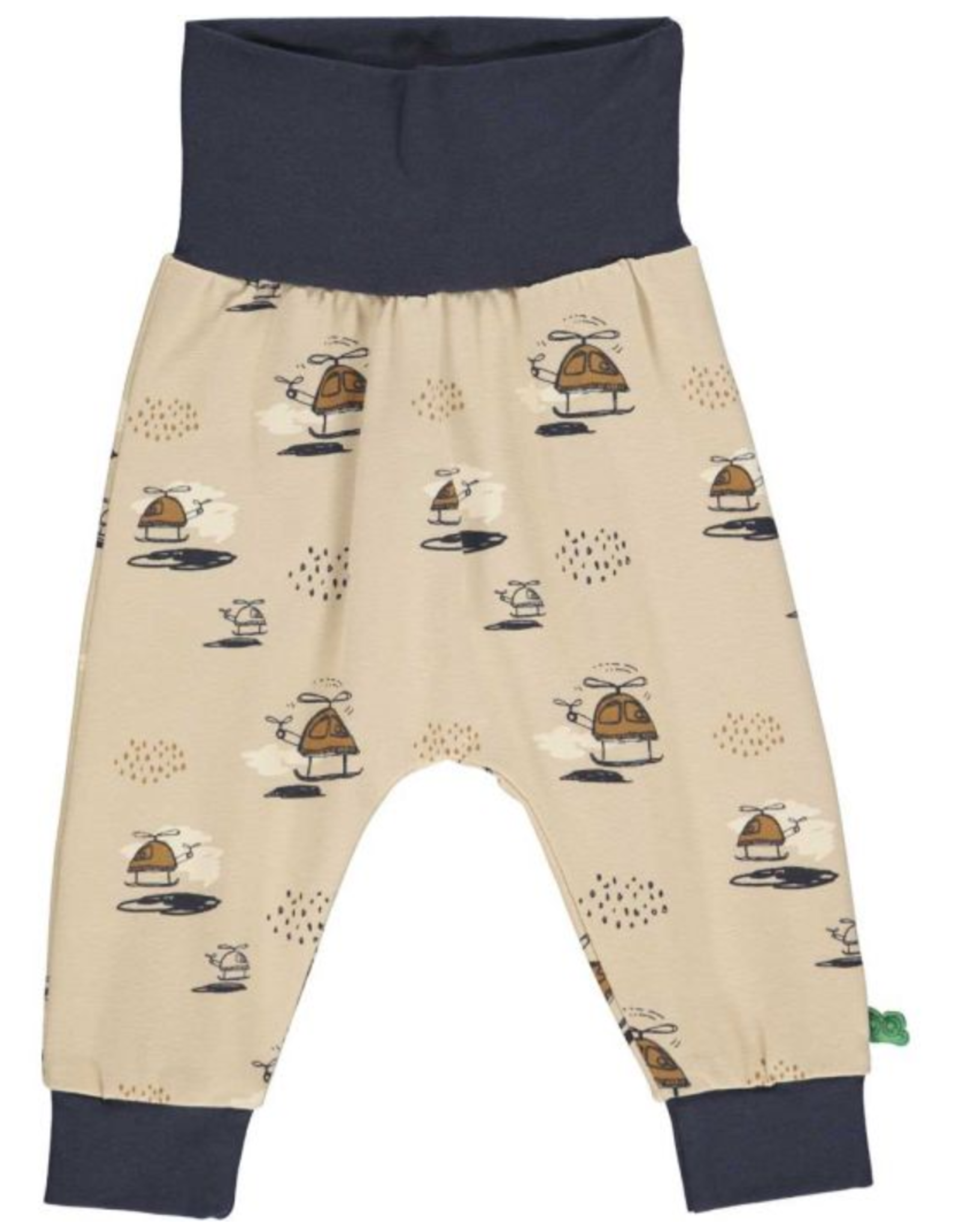 Green Cotton Helicopter Baby Pants