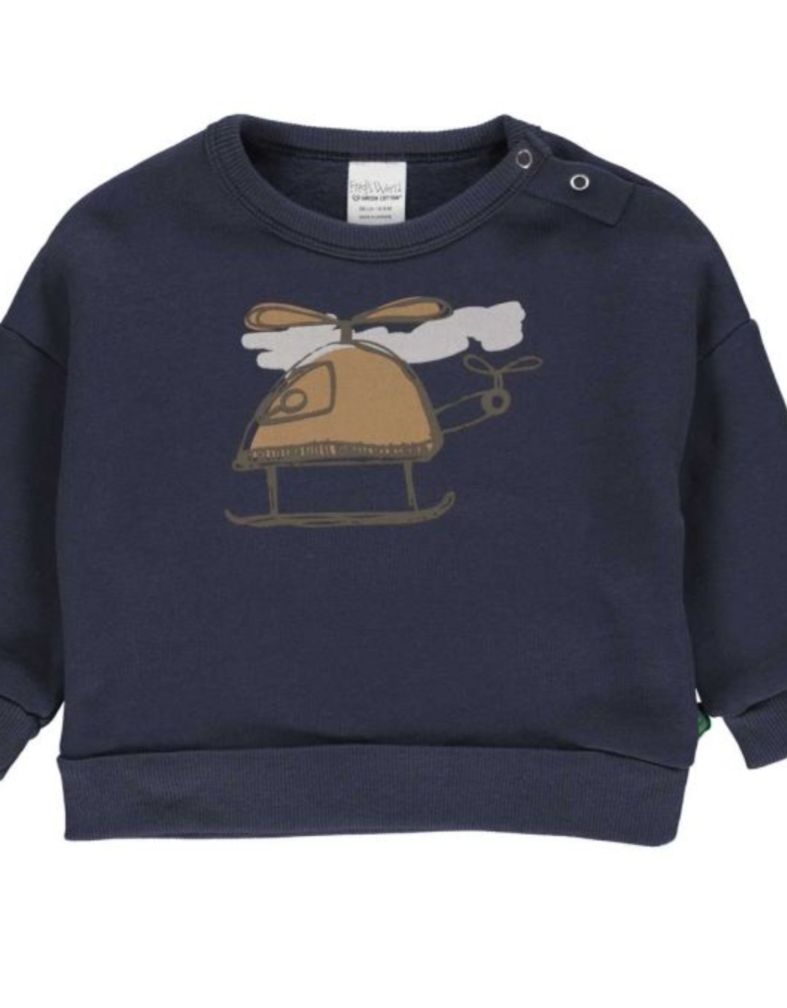 Green Cotton Helicopter Sweatshirt