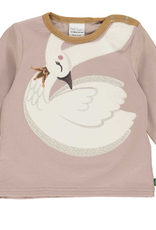 Green Cotton Hello Swan Long Sleeve