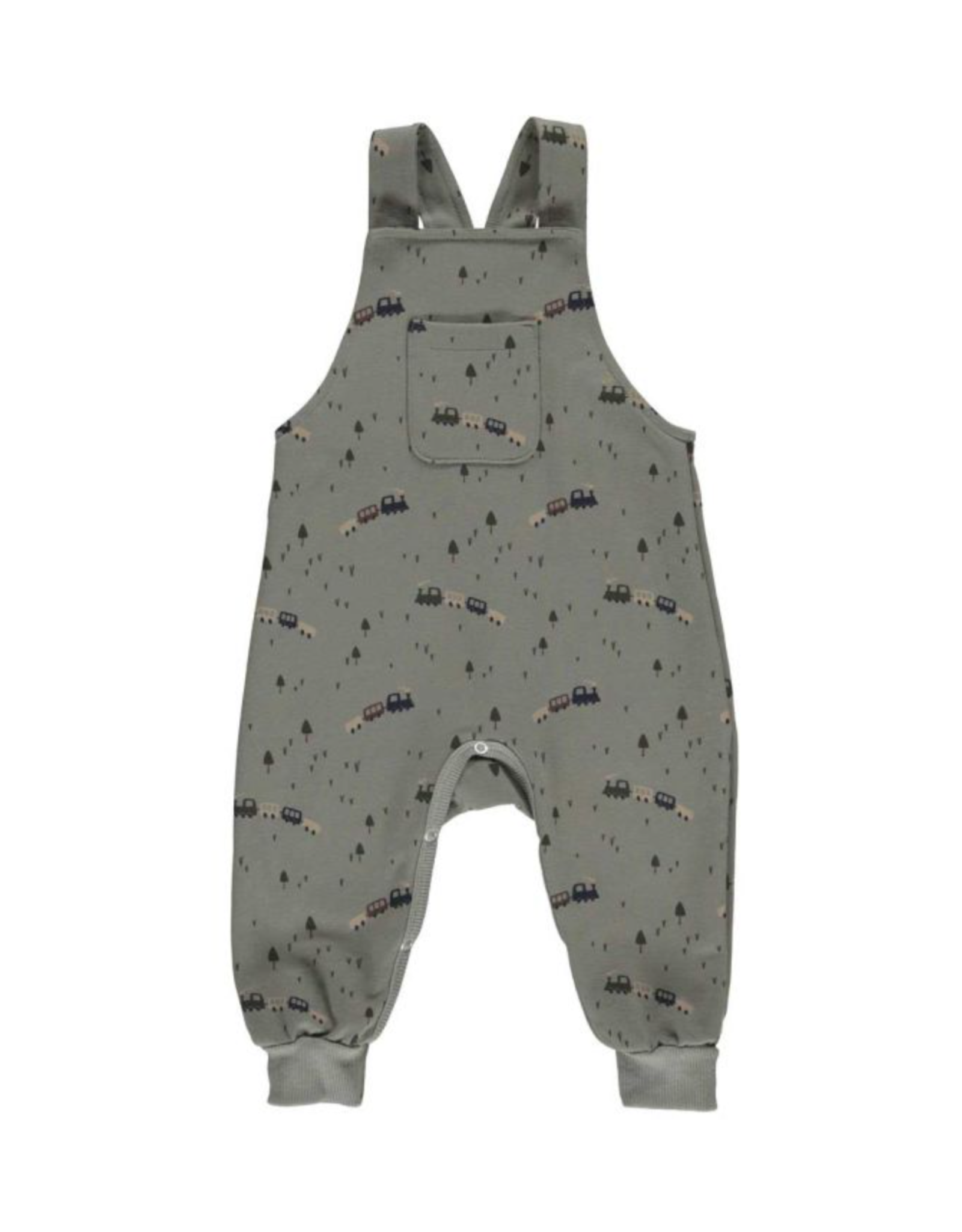 Green Cotton Train Overall