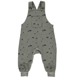 Green Cotton Train Overall