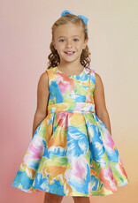 Abel & Lula Turquoise Mikado Dress