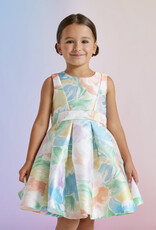Abel & Lula Peach Mikado Dress