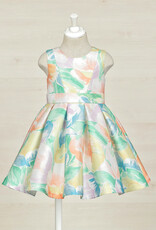 Abel & Lula Peach Mikado Dress