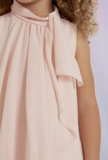 Abel & Lula Ruffled Chiffon Blouse in Cake
