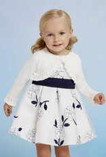 Abel & Lula Toddler Bolero Cardigan in White