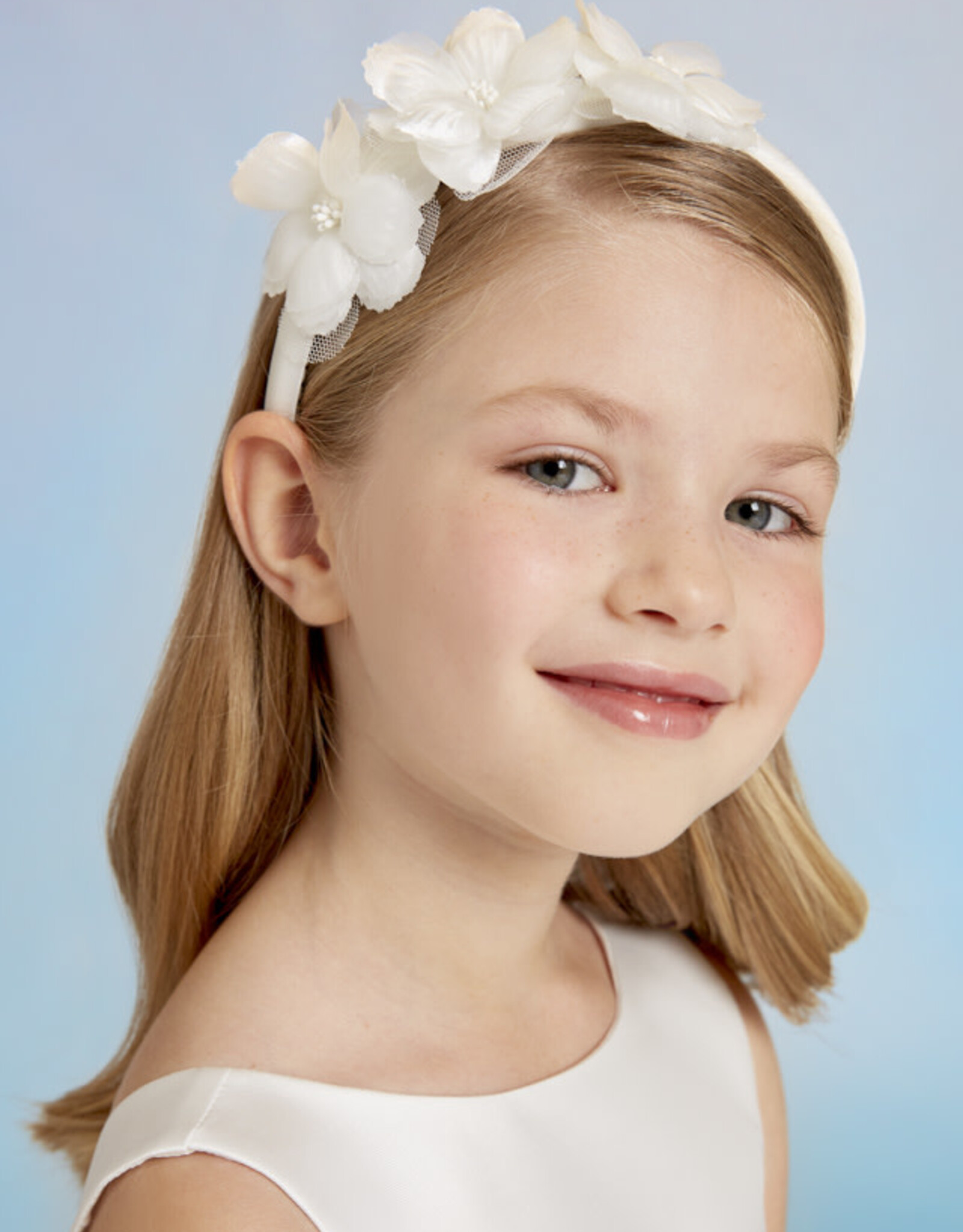 Abel & Lula White Flower Headband