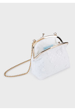 Abel & Lula White Sequined Tulle Bag