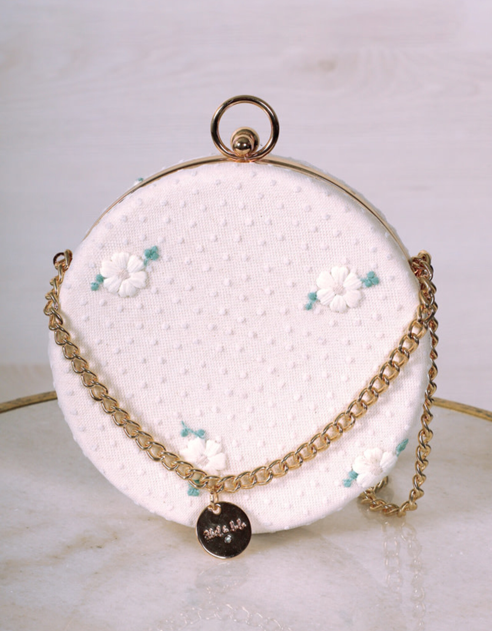Abel & Lula Anise Embroidered Tulle Clutch