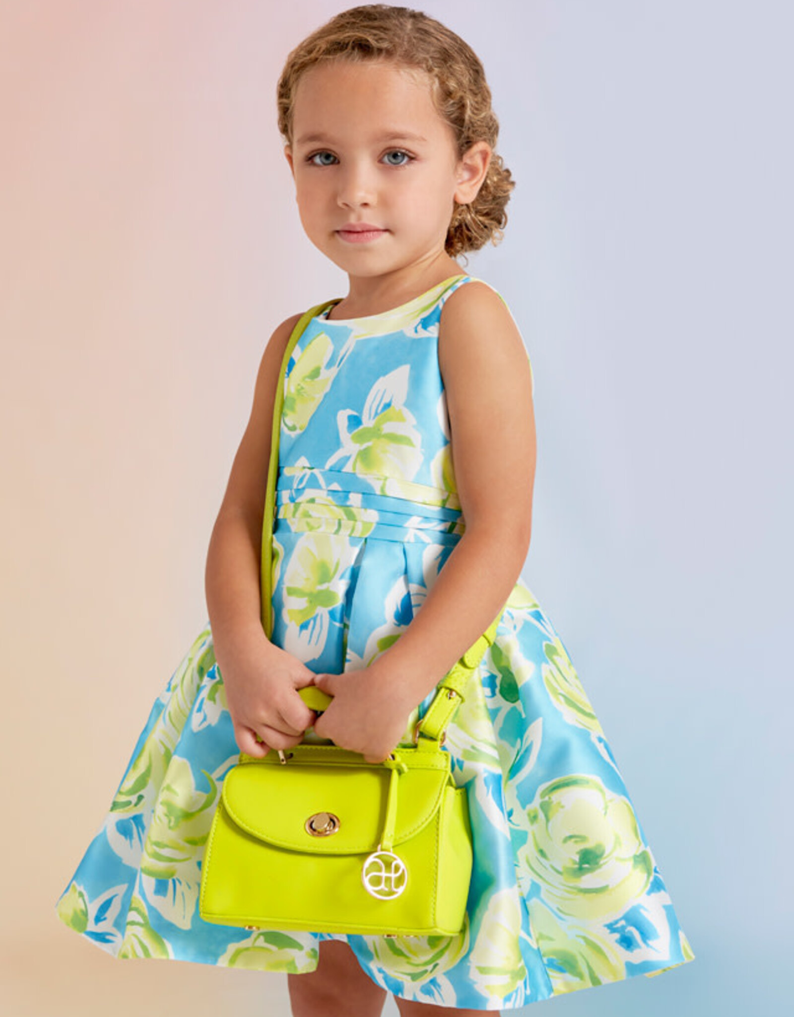 Abel & Lula Lime Satchel Bag