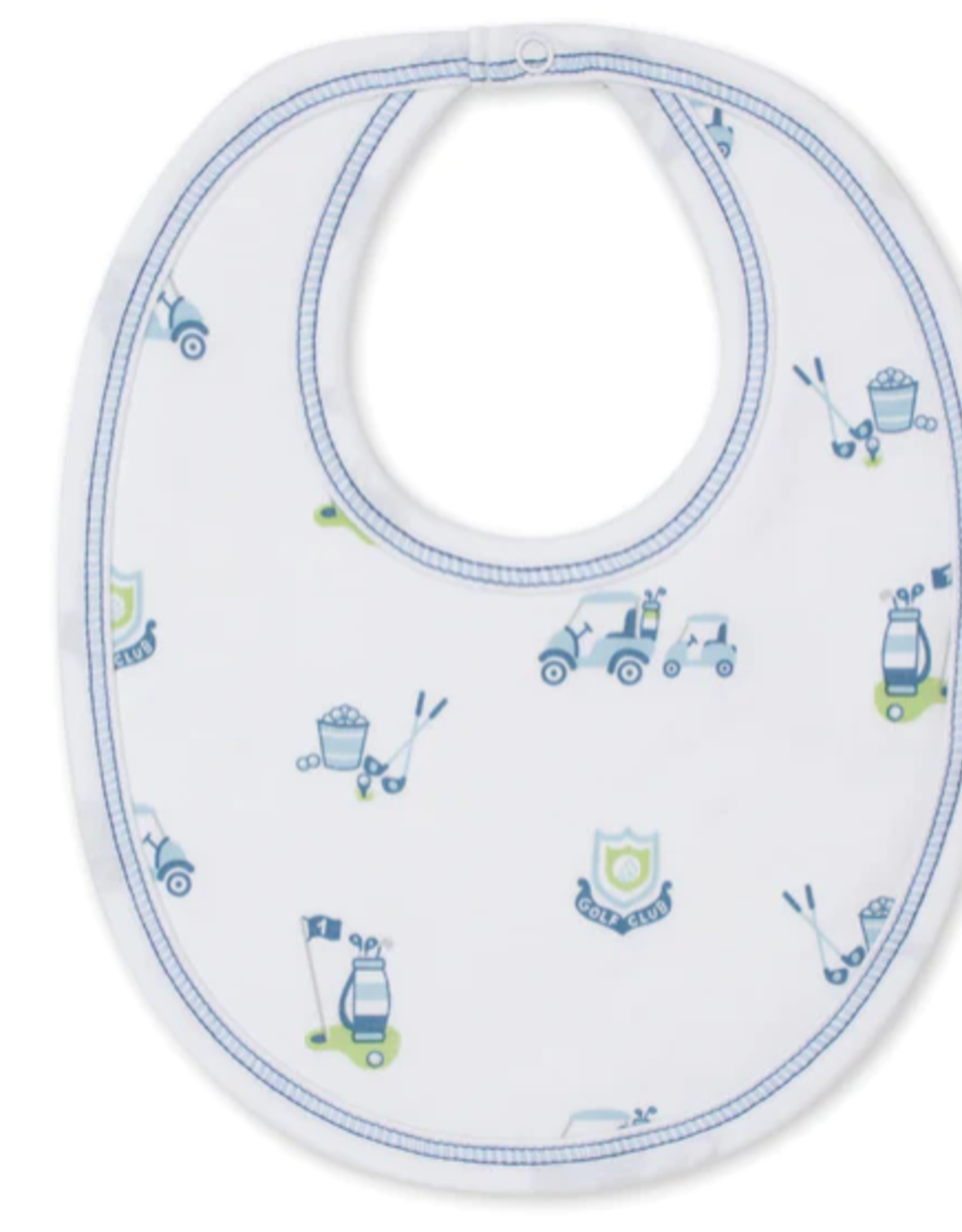 Kissy Kissy Blue Hole in One Bib