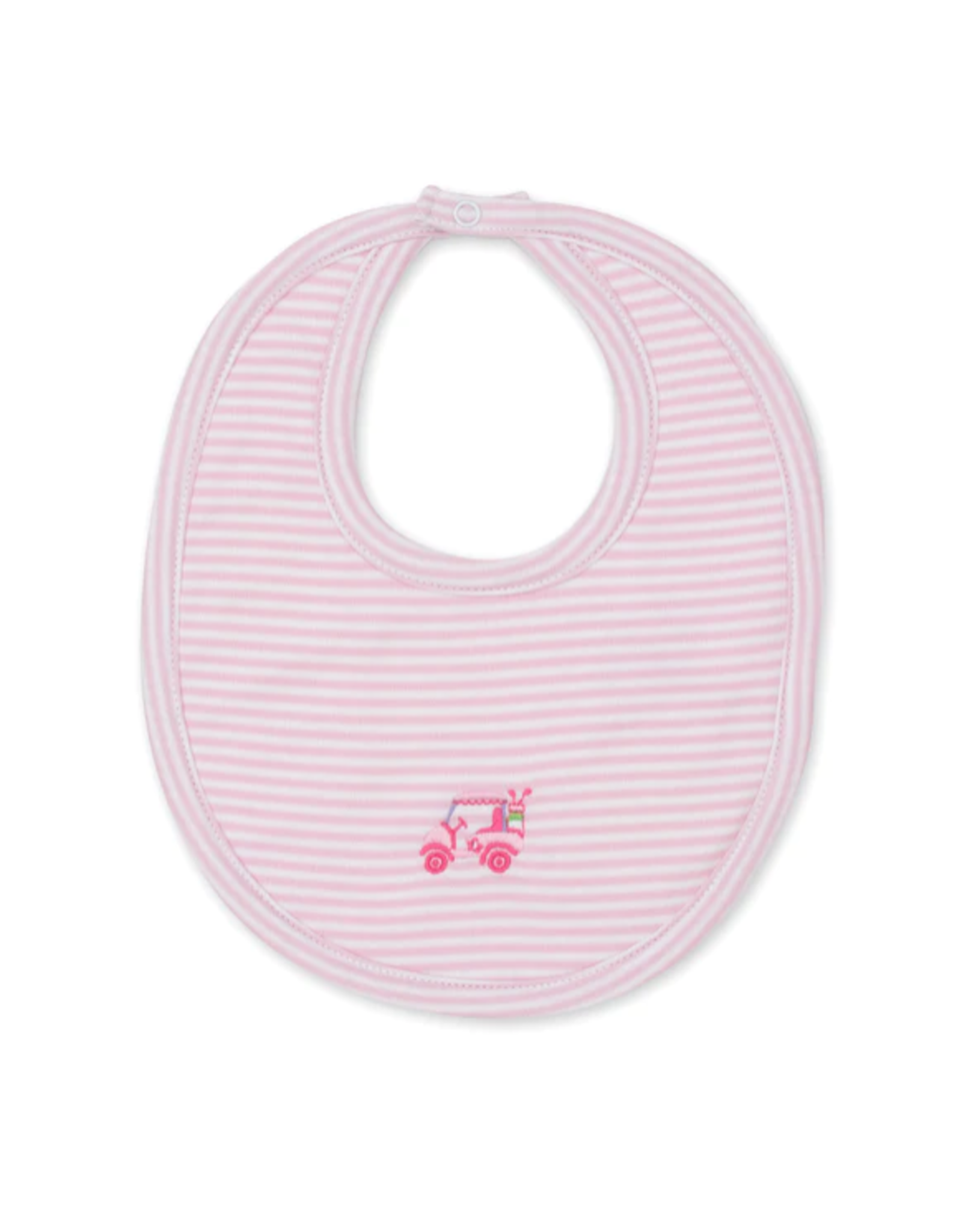 Kissy Kissy Pink Stripe Hole in One Bib