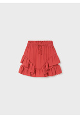 Mayoral Carmine Red Frill Skirt