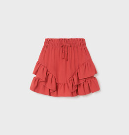 Mayoral Carmine Red Frill Skirt