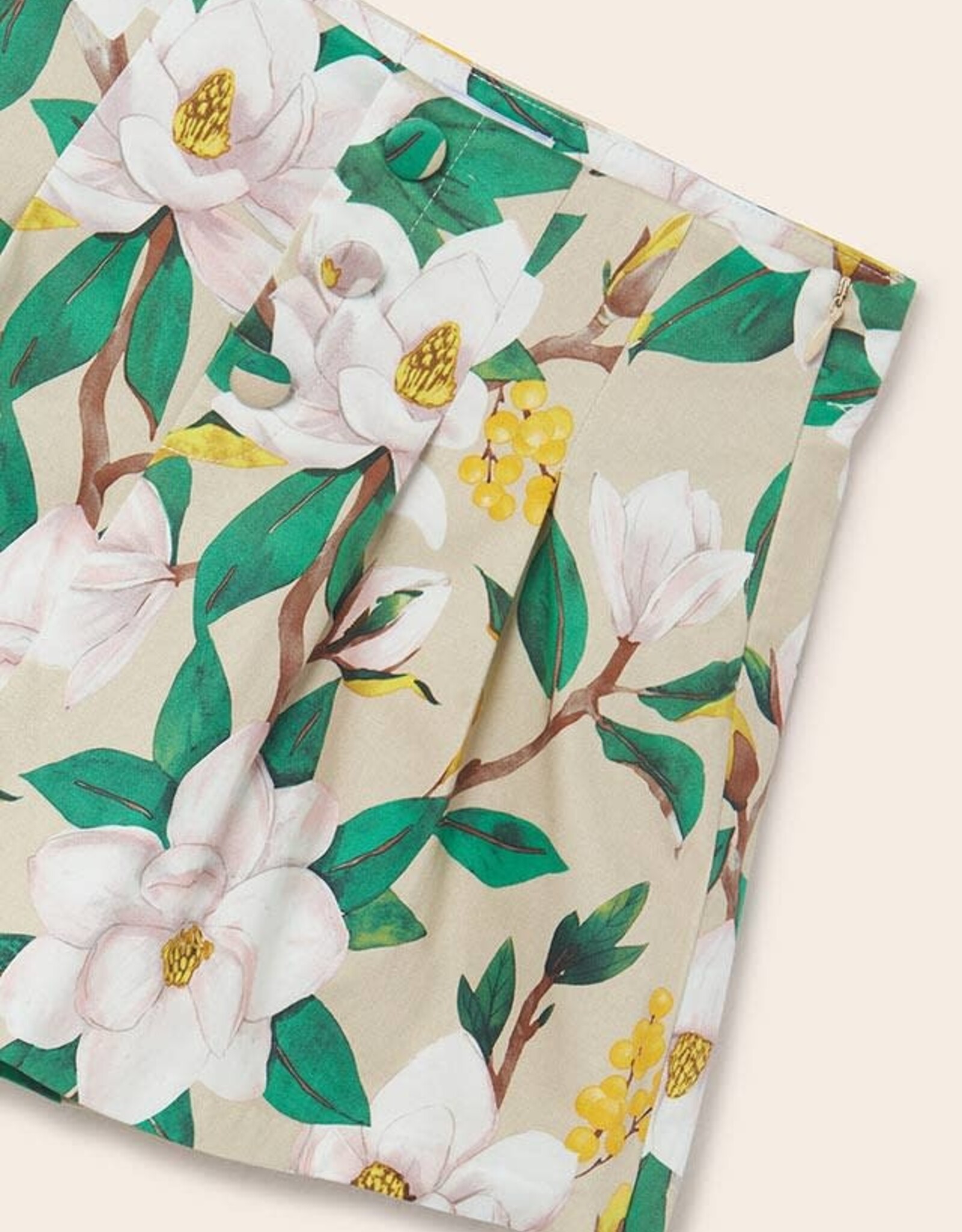 Mayoral Beige Patterned Skort