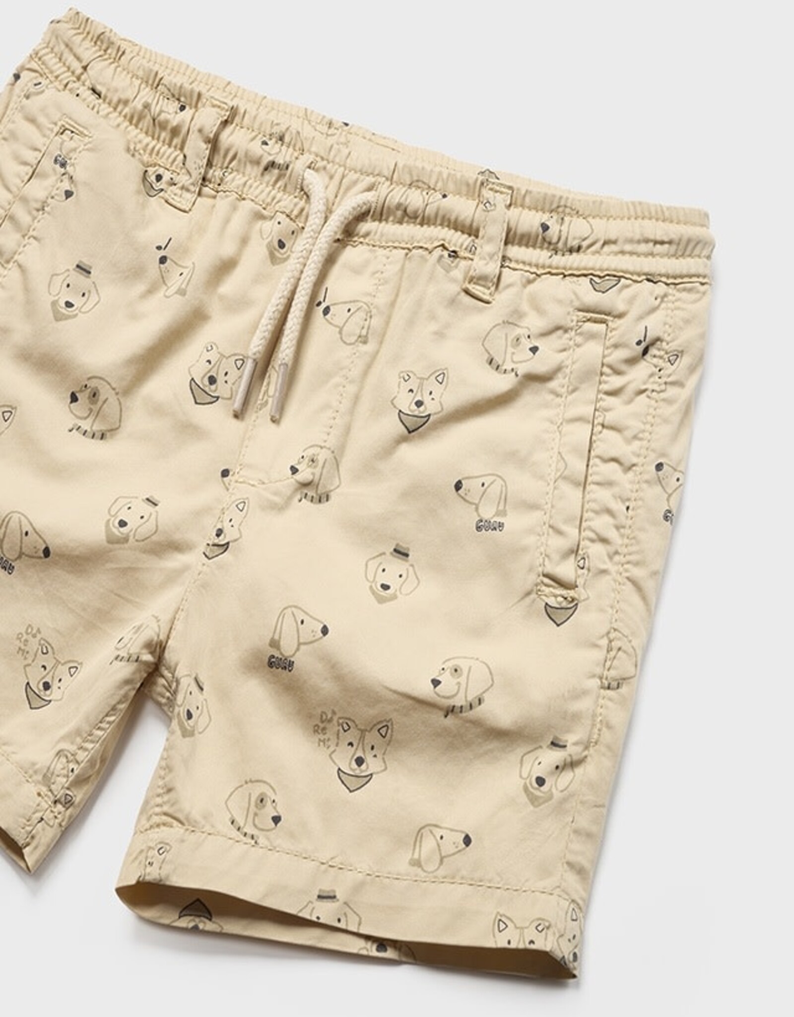 Mayoral Beige Puppy Jogging Shorts