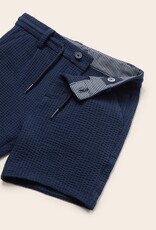 Mayoral Navy Seersucker Shorts