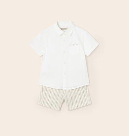 Mayoral Oat Dressy Linen Short Set