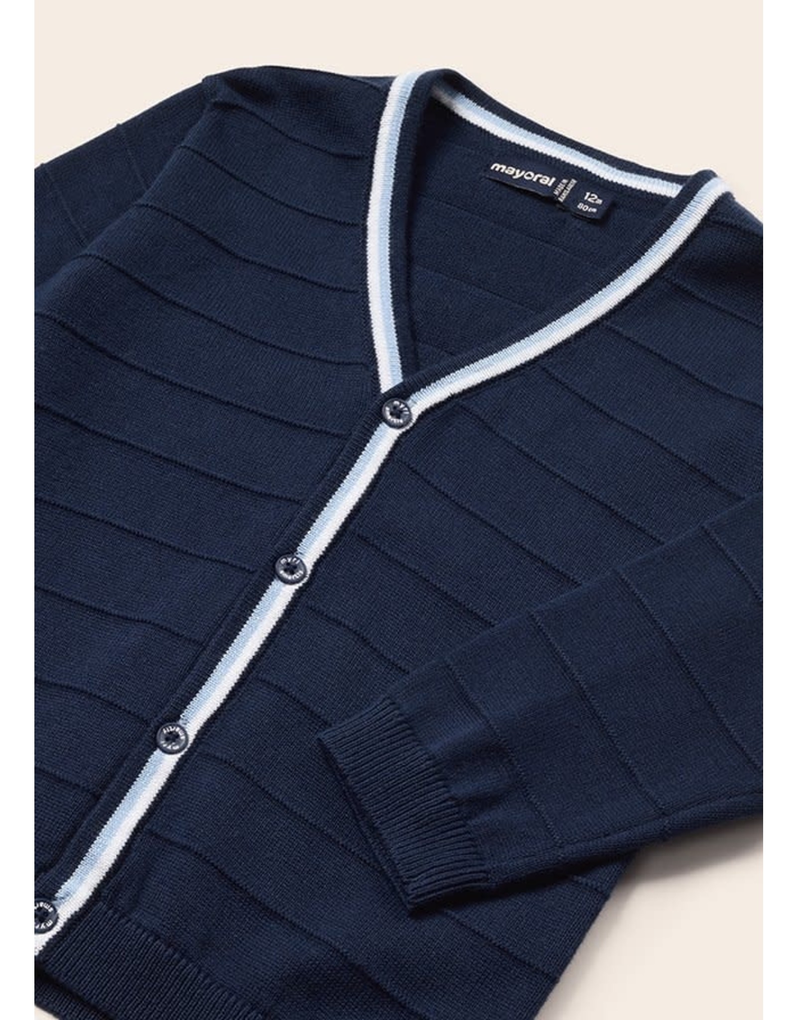 Mayoral Navy Knit Dressy Cardigan