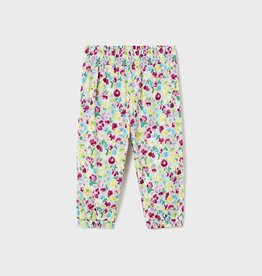 Mayoral Aqua Floral Printed Trousers