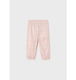 Mayoral Blush Palm Printed Trousers