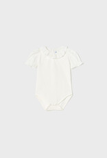 Mayoral White Ruffled Toddler Bodysuit
