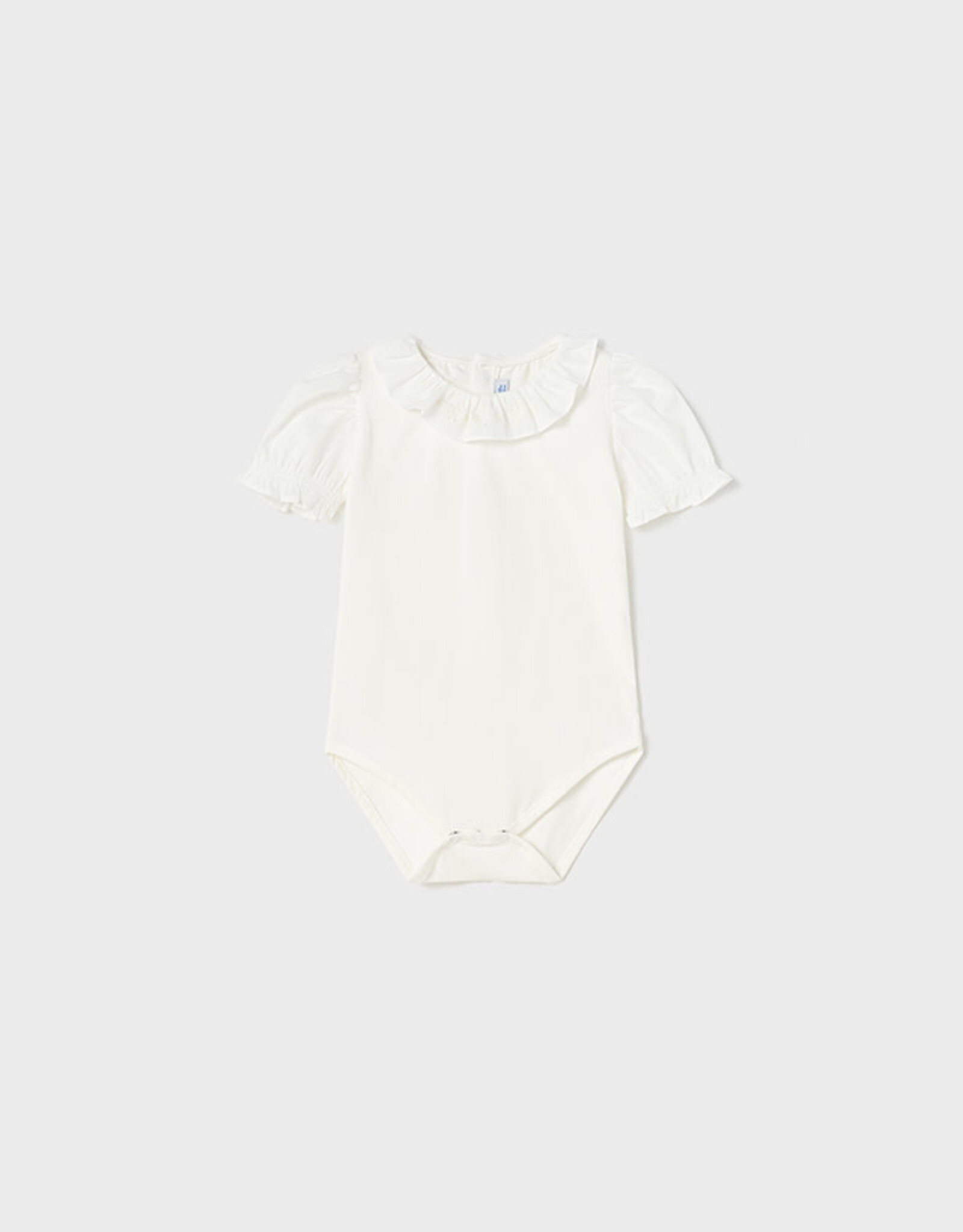 Mayoral White Ruffled Toddler Bodysuit