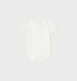 Mayoral White Ruffled Toddler Bodysuit