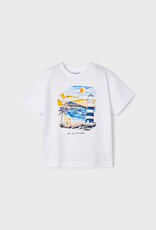 Mayoral White Vacation T-Shirt