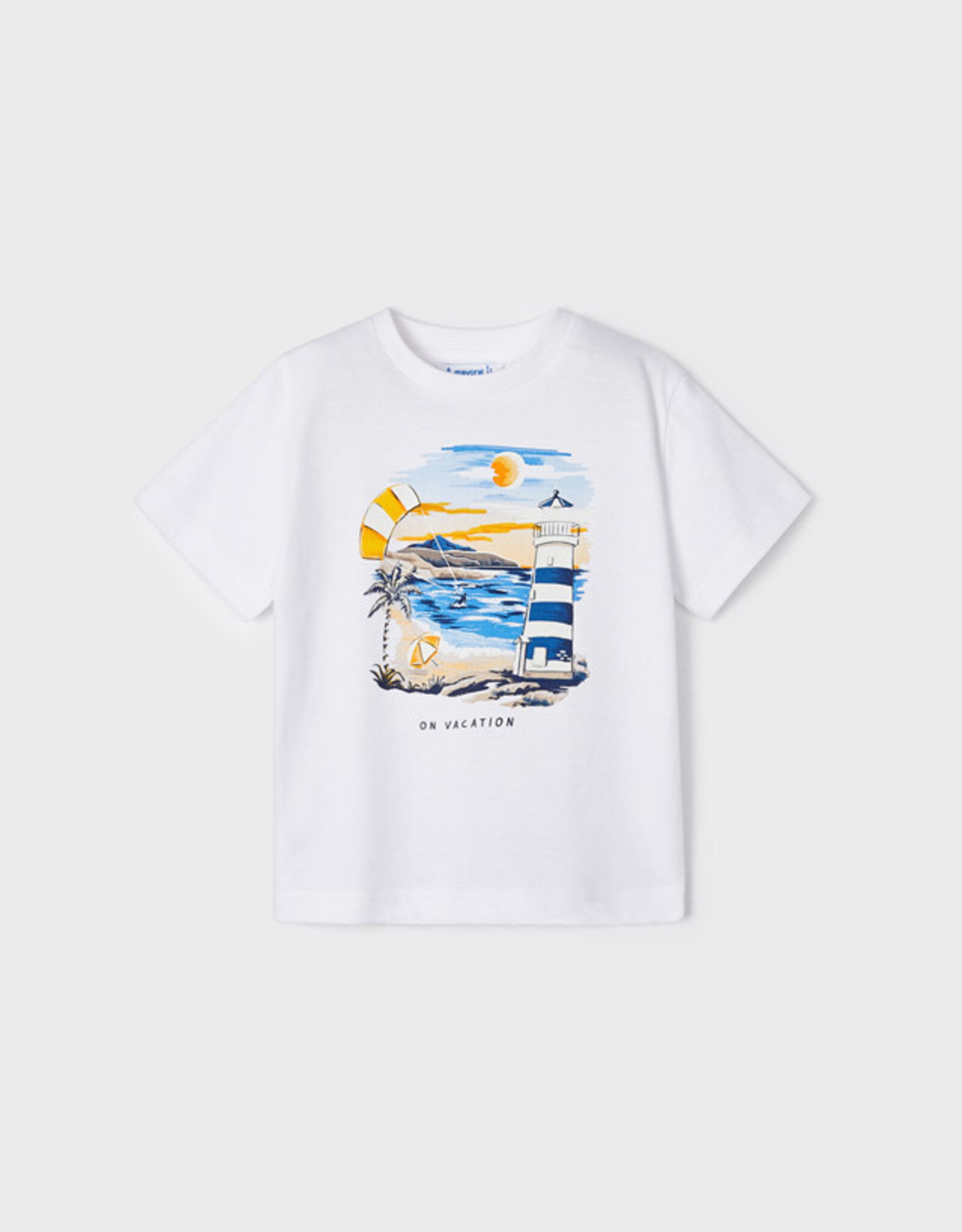 Mayoral White Vacation T-Shirt