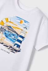 Mayoral White Vacation T-Shirt
