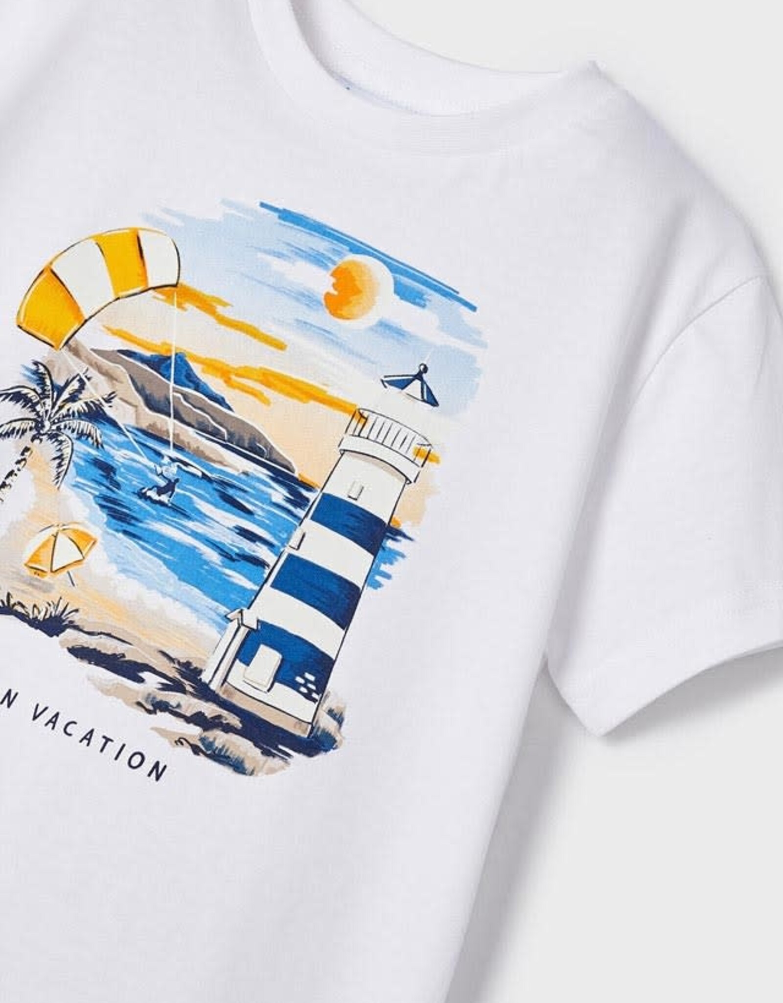 Mayoral White Vacation T-Shirt