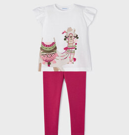 Mayoral Hibiscus Camel Legging Set