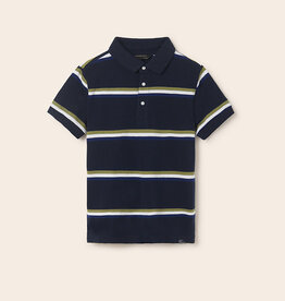 Mayoral Navy Stripe Polo