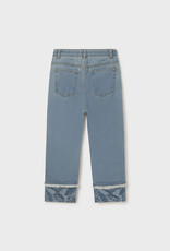Mayoral Light Cropped Denim Pant