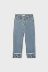 Mayoral Light Cropped Denim Pant