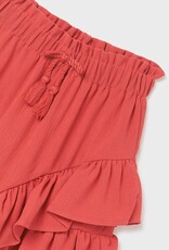 Mayoral Carmine Red Frill Skirt