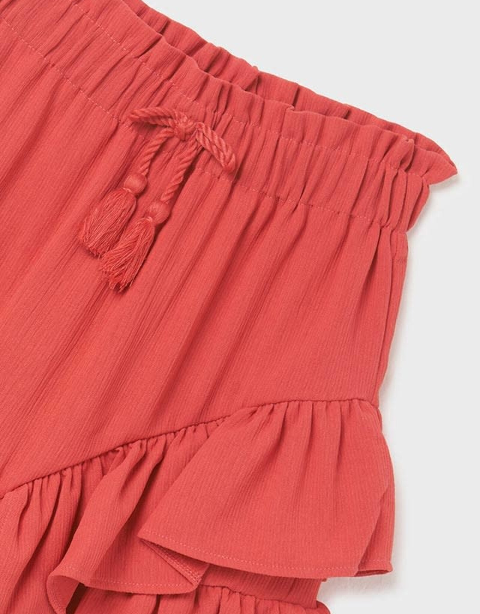 Mayoral Carmine Red Frill Skirt