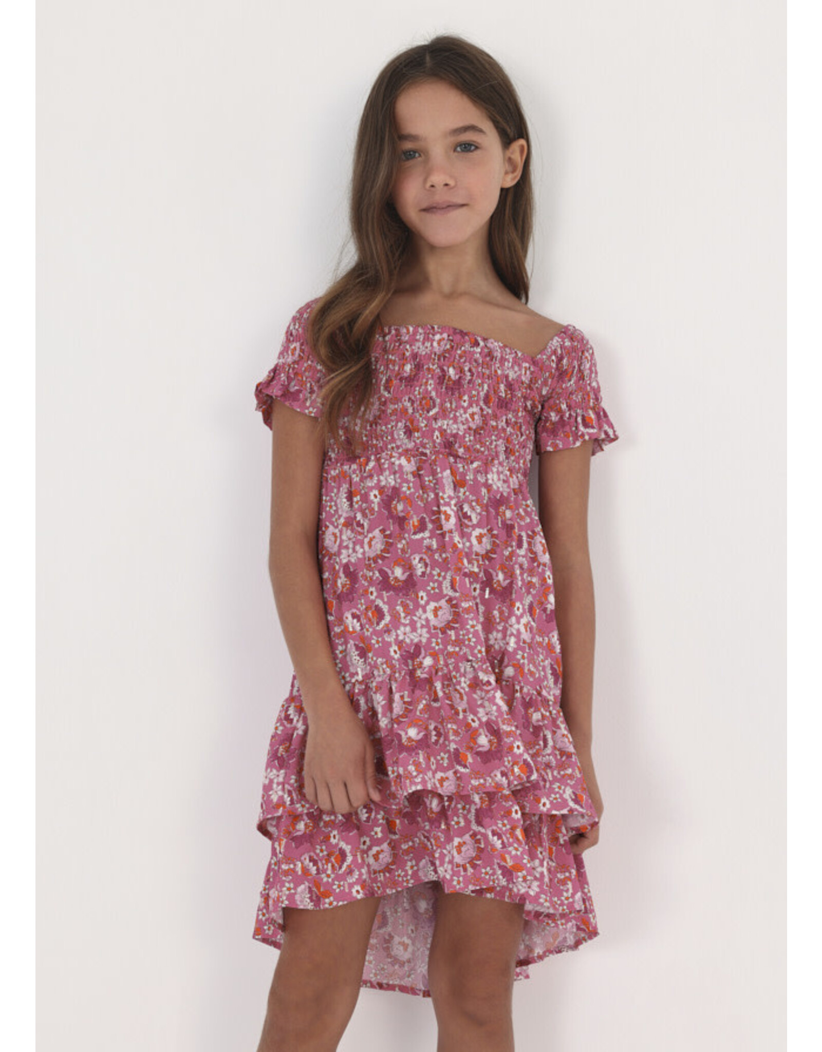 Mayoral Bougainvil Dress with Smock