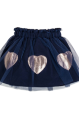 EMC Navy Tulle Skirt w/Hearts