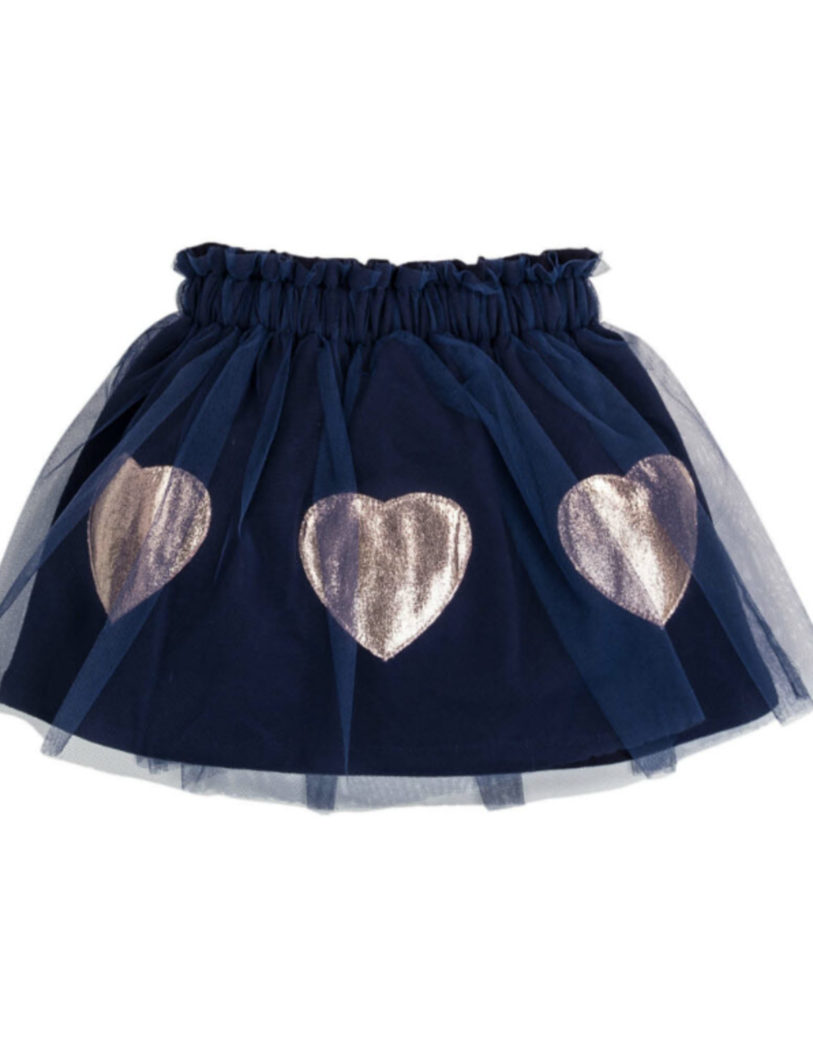 EMC Navy Tulle Skirt w/Hearts