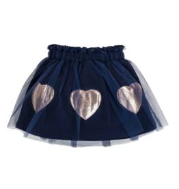 EMC Navy Tulle Skirt w/Hearts