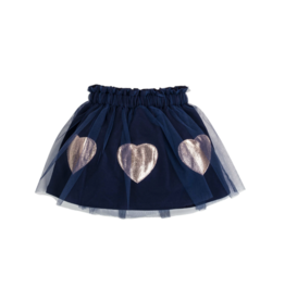 EMC Navy Tulle Skirt w/Hearts