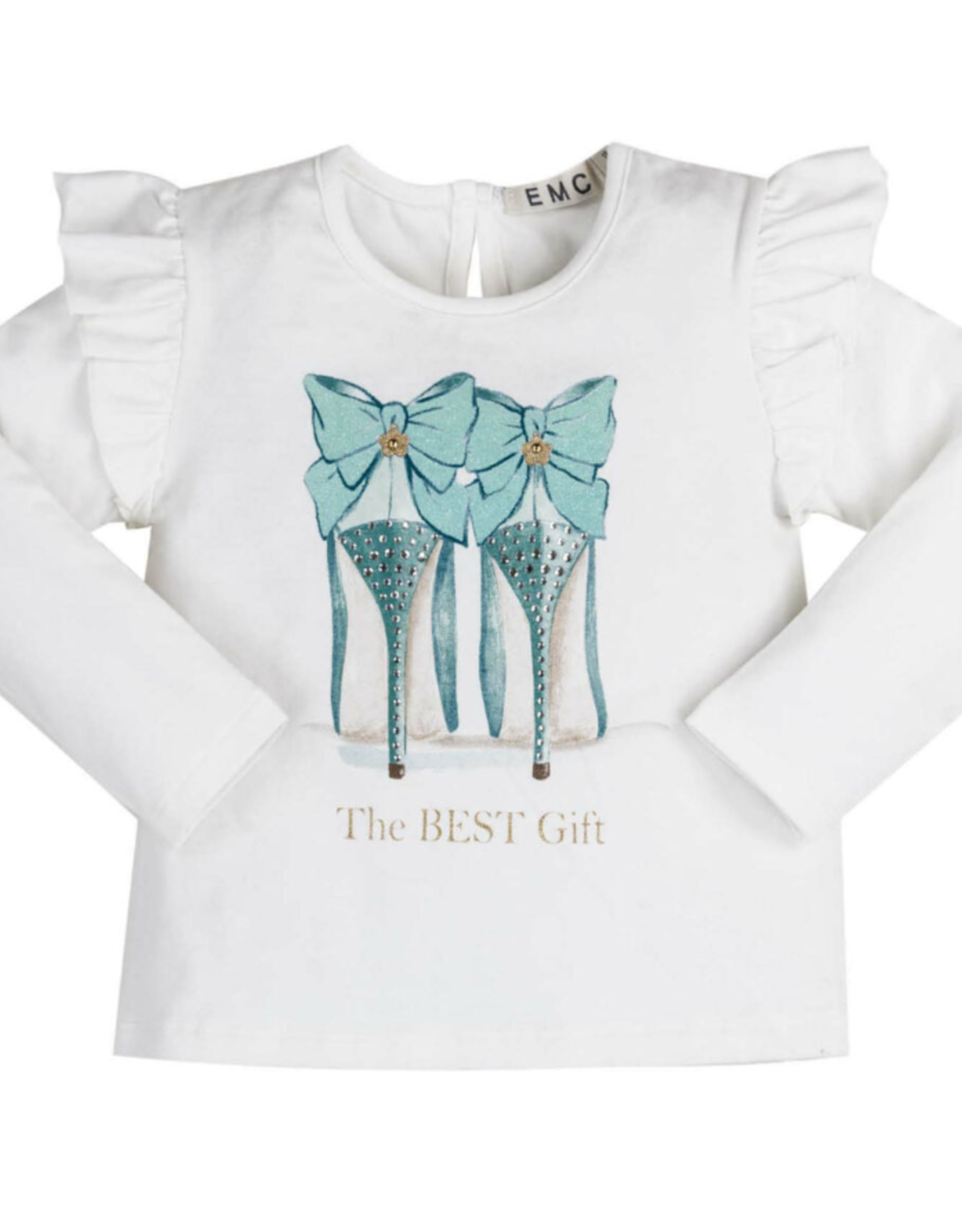 EMC White Stilleto Long Sleeve