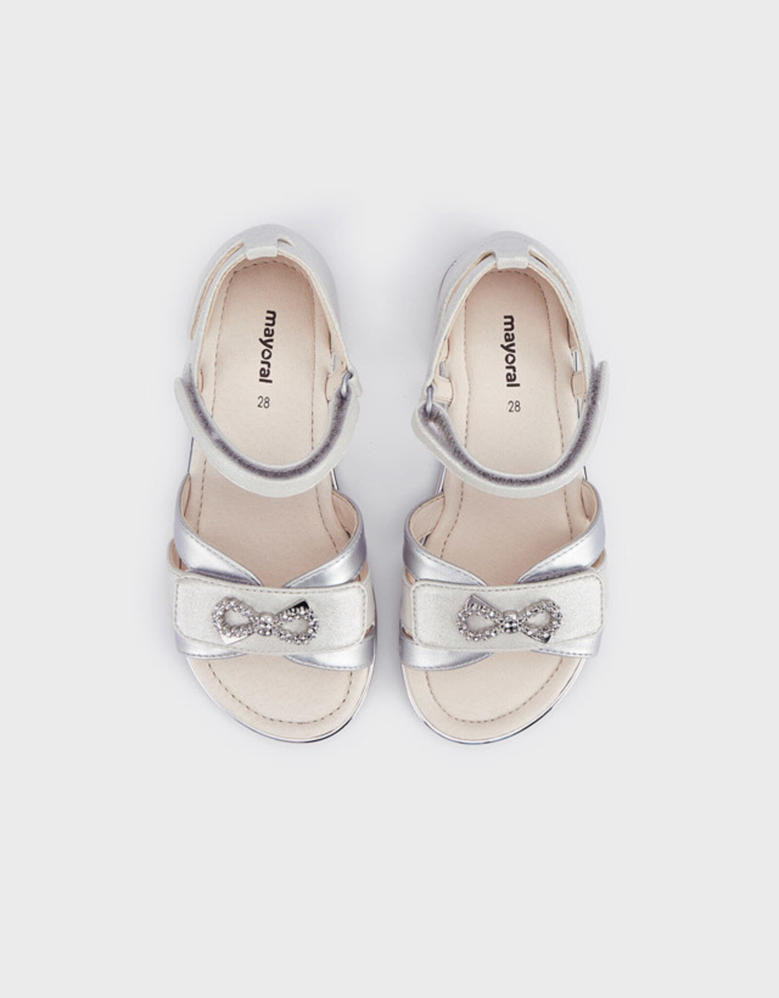 Mayoral Silver Formal Sandals