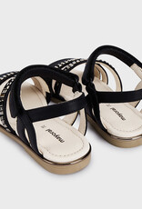 Mayoral Black Strappy Sandal w/Jewels